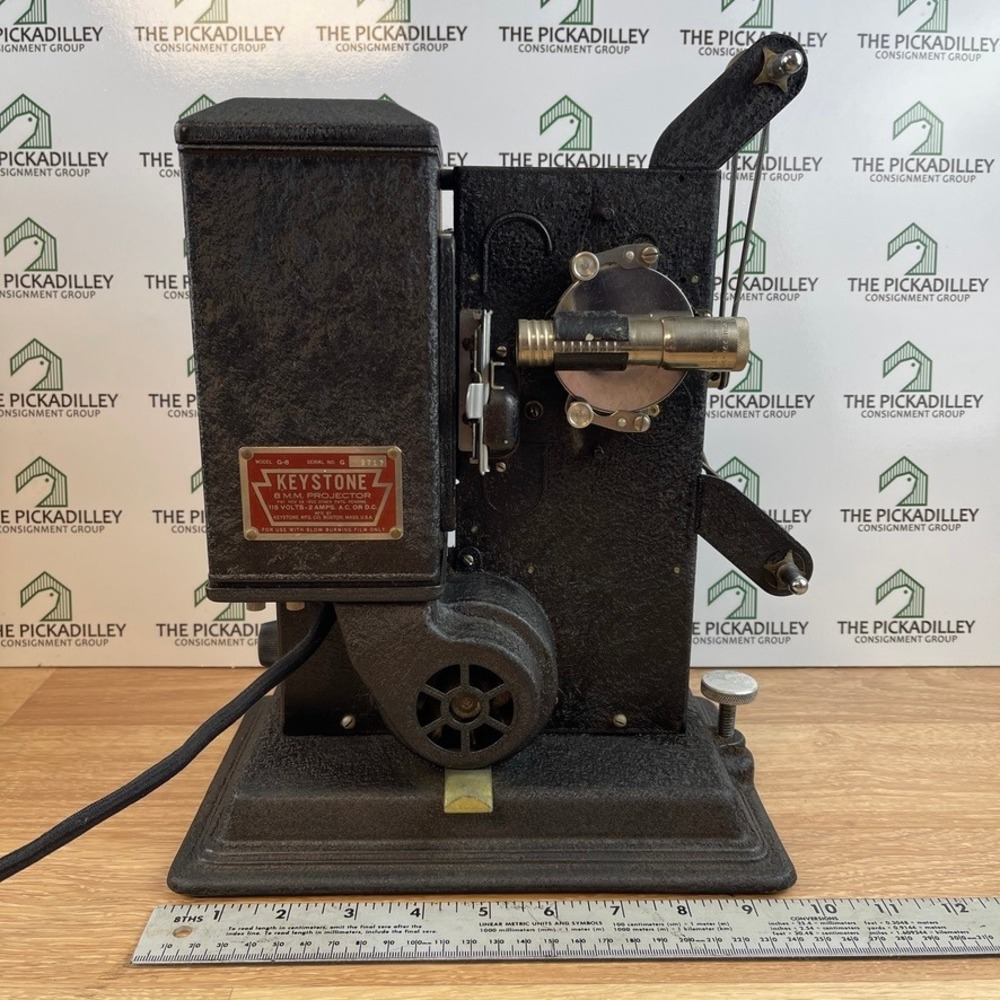 Keystone G-8 8mm Movie Projector Vtg 1935 with Original Box and Manuals Untested